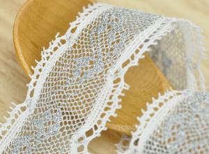 LT062TORCHON 蔥紗蕾絲(雙邊)TORCHON LACE/Metallic