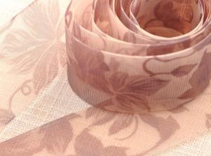 PA297印花雪紗緞帶PRINT ORGANDY RIBBON