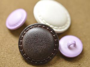 0269經典圓素仿皮釦IMITATION LEATHER BUTTON