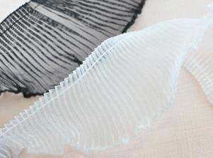 CT463百摺雪紗緞帶SIDE PLEATED ORGANDY RIBBON