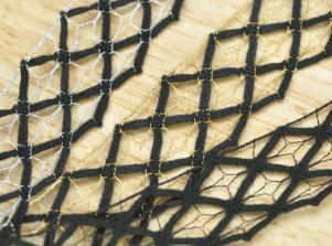 LT021TORCHON 蔥紗蕾絲(單邊)TORCHON LACE/Metallic