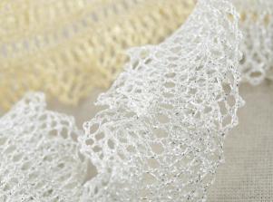 65275金蔥彈性蕾絲MET. STRETCH TORCHON LACE