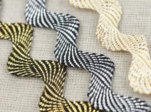 SW263山形金屬蔥帶ZIG ZAG /Metallic