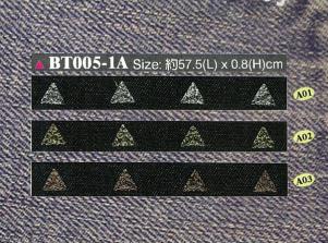 BT005三角石線條ONE LINE STRIPE IRON-ON