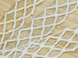 LT021TORCHON 蔥紗蕾絲(單邊)TORCHON LACE/Metallic