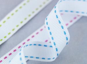 DA139迴紋帶/跳線車紋STITCH GROSGRAIN RIBBON