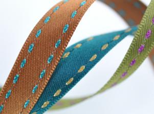 M4671沙丁緞帶/跳線車紋STITCH SATIN RIBBON