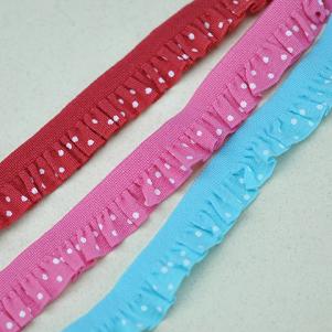 DA779彈性荷葉點帶STRETCH FRILL-DOT PRINTED TAPE