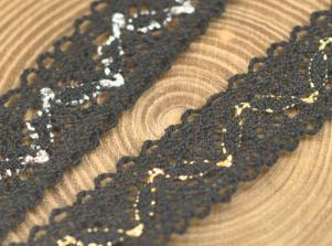 LT023TORCHON 蔥紗蕾絲(雙邊)TORCHON LACE/Metallic