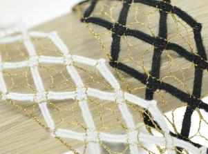LT021TORCHON 蔥紗蕾絲(單邊)TORCHON LACE/Metallic