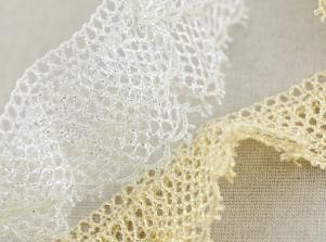 65273金蔥彈性蕾絲MET. STRETCH TORCHON LACE