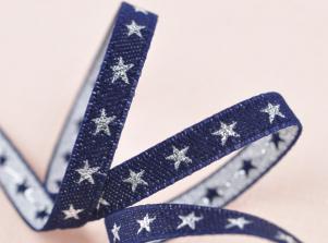 CT525星星圖提花帶METALLIC JACQUARD TAPE(DENIM)