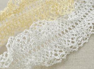 65275金蔥彈性蕾絲MET. STRETCH TORCHON LACE